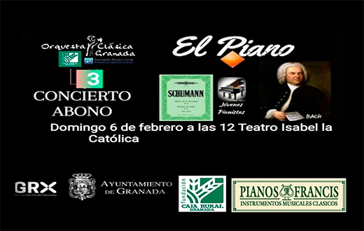 Imagen descriptiva del evento Orquesta Clásica Granada: El Piano